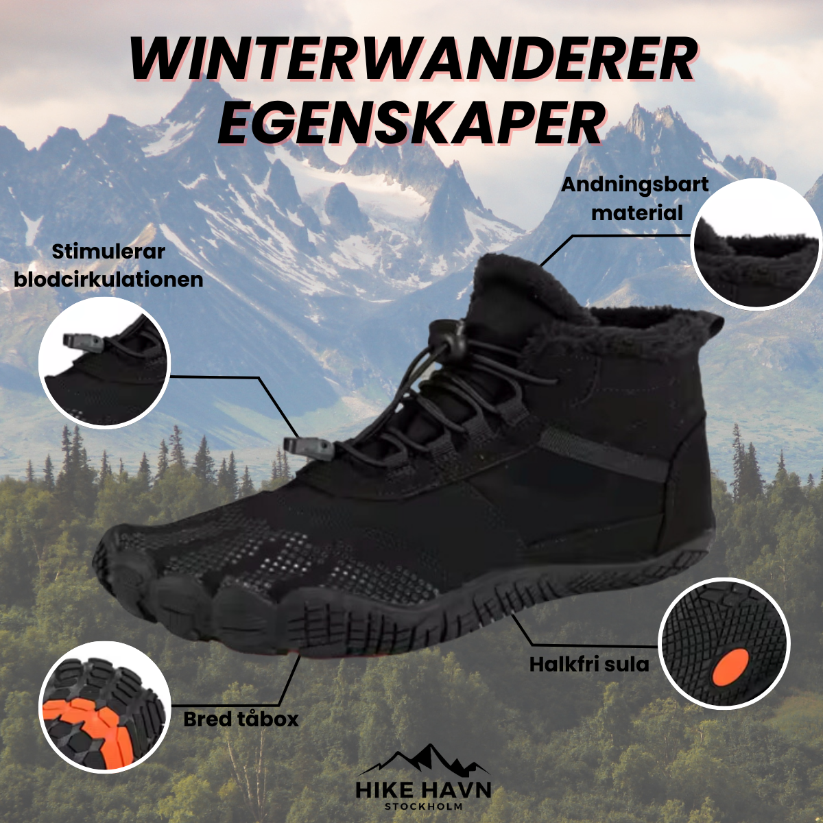 WinterWanderer - Vanntette Vintervandringsstøvler