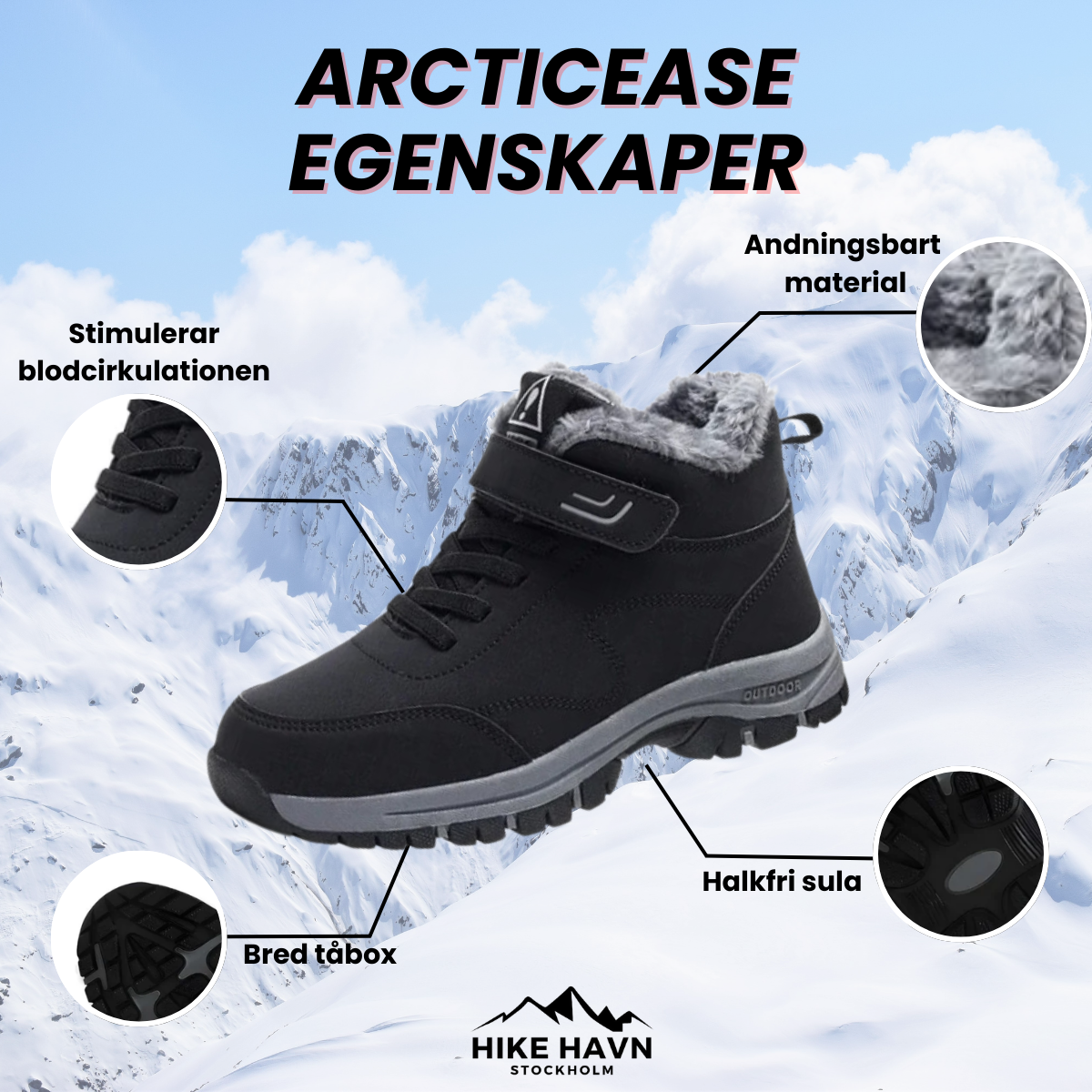 ArcticEase – Ortopediske Vintervandrestøvler