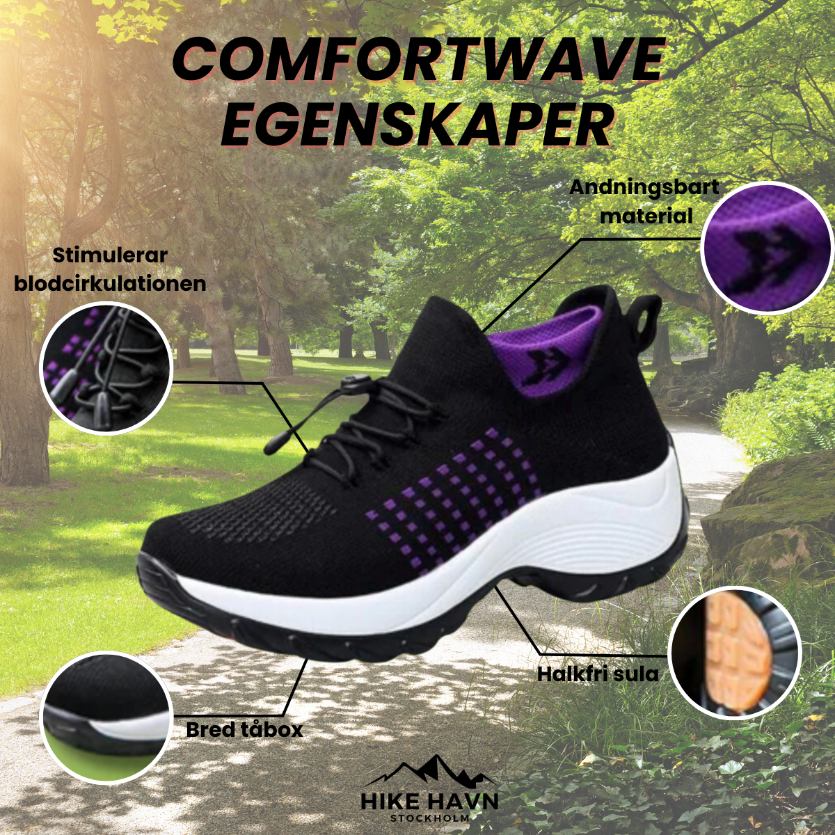 ComfortWave - Kvinneergonomiske Komfortsko for Smertelindring