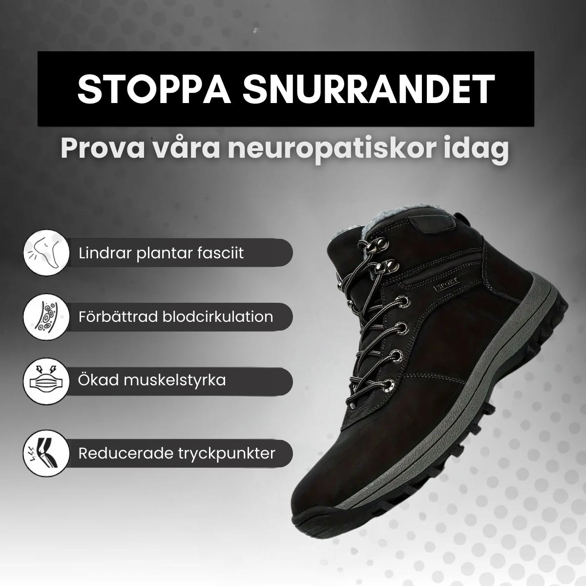 RuggedStep - Vannavstøtende Ortopediske Vandrestøvler