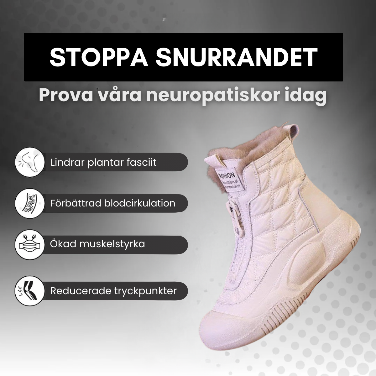 Snowlyn - Mocka Plattform Pelsforede Vinterstøvler