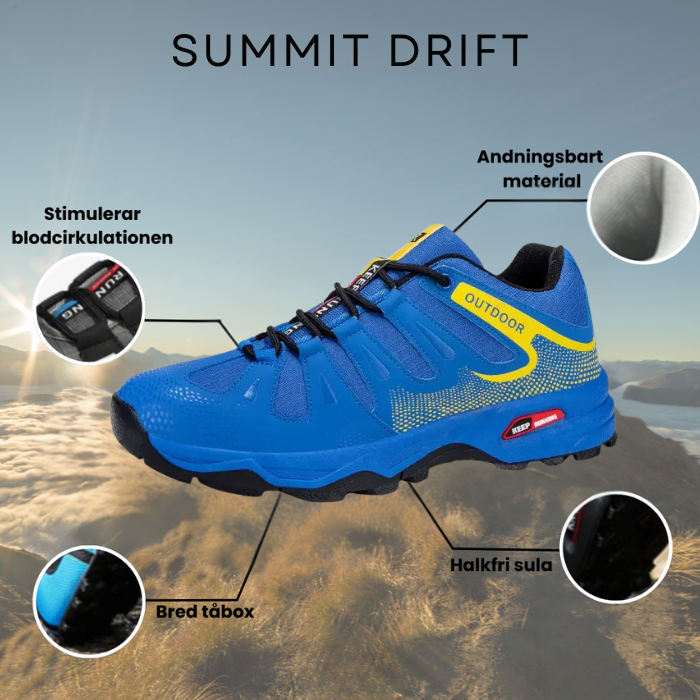 Summit Trail - Herresko for Utendørsbruk | Inkluderer GRATIS Ortopedisk Såle (Kopi)