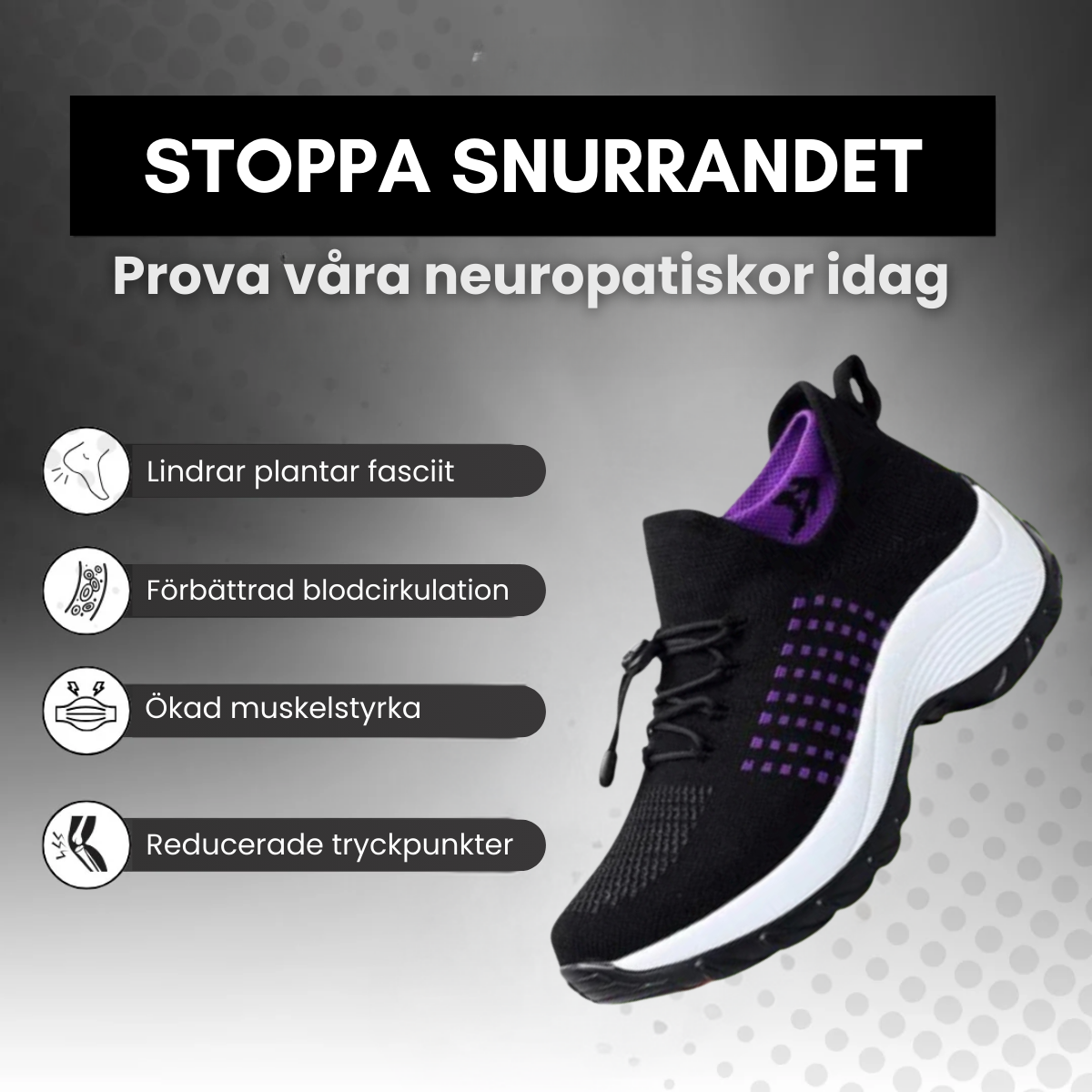 ComfortWave - Kvinneergonomiske Komfortsko for Smertelindring