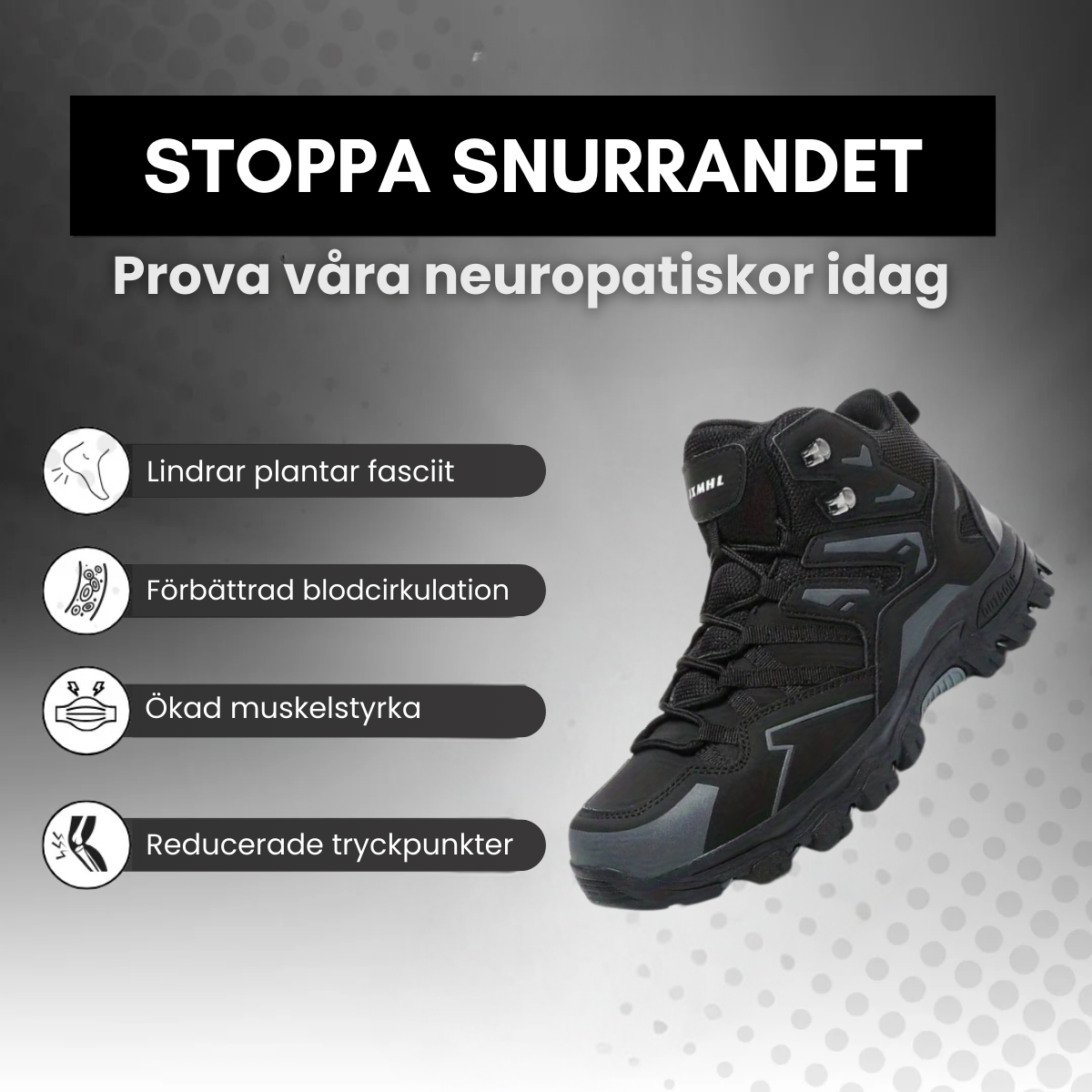 GlideStep - Ortopediske vandresko