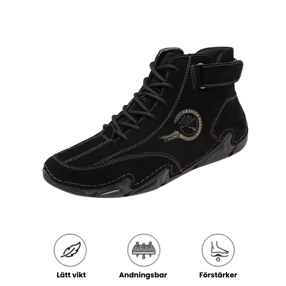 Horizon Luxe - Herre casual høye sko i lær for vandring