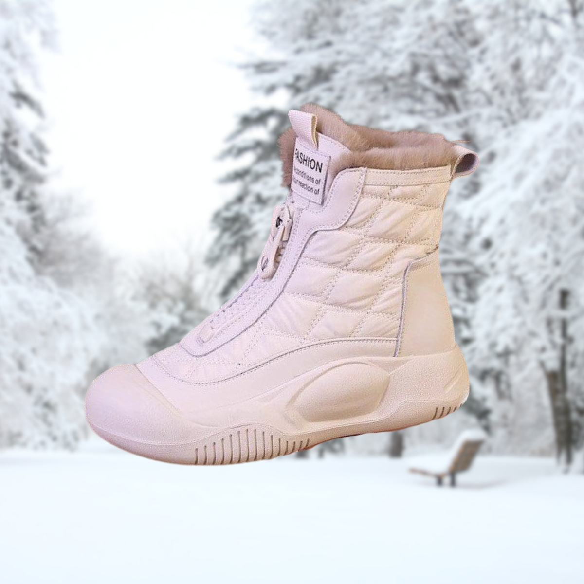 Snowlyn - Mocka Plattform Pelsforede Vinterstøvler