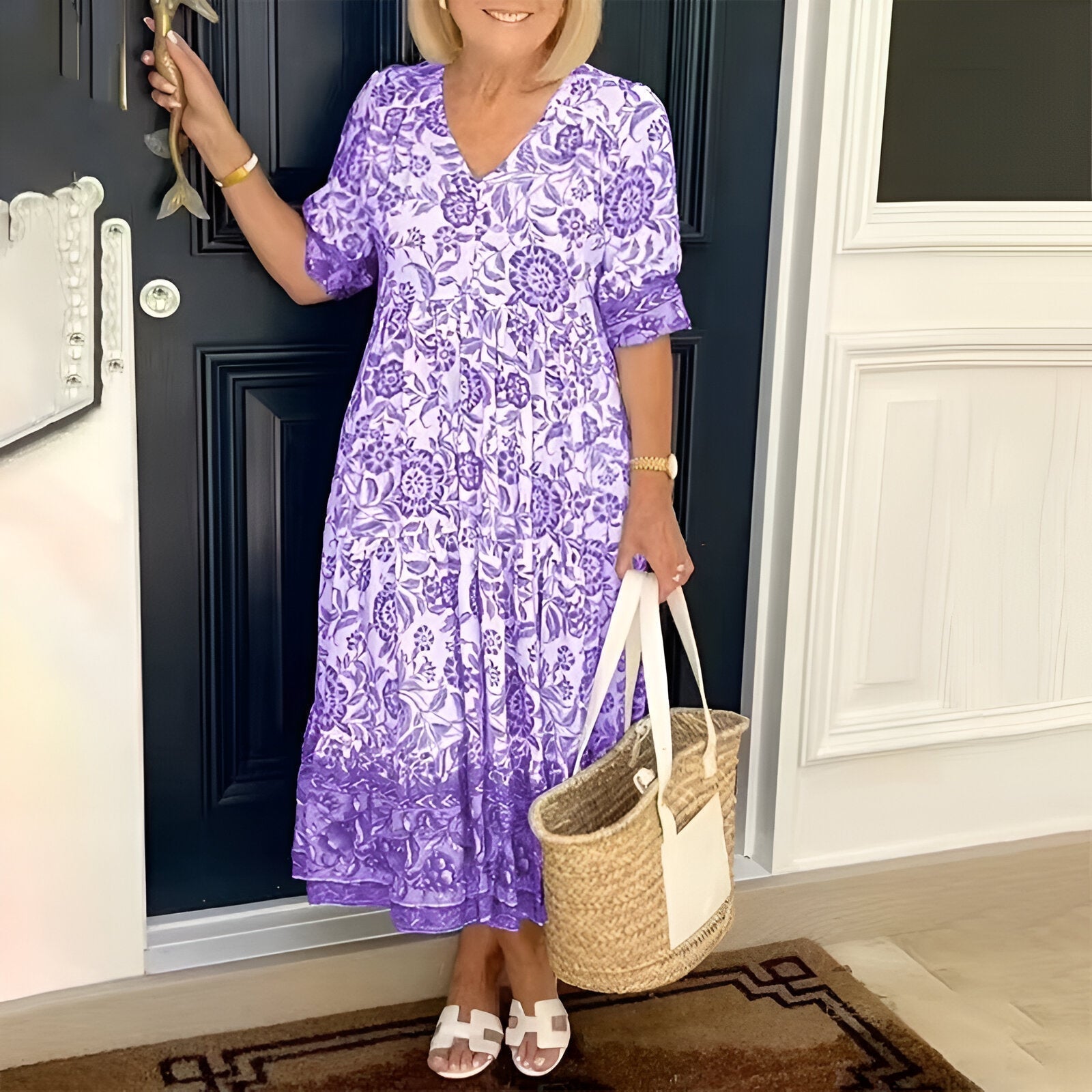 Zuri | Vestido Bohemio con Escote en Forma de V