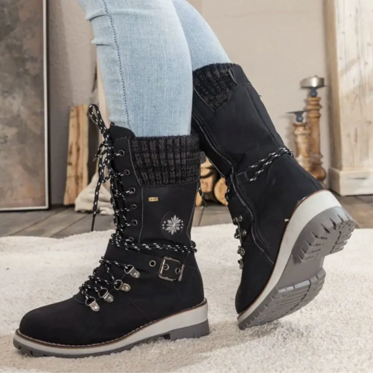 ThermoStride - Snørede Vinterstøvler