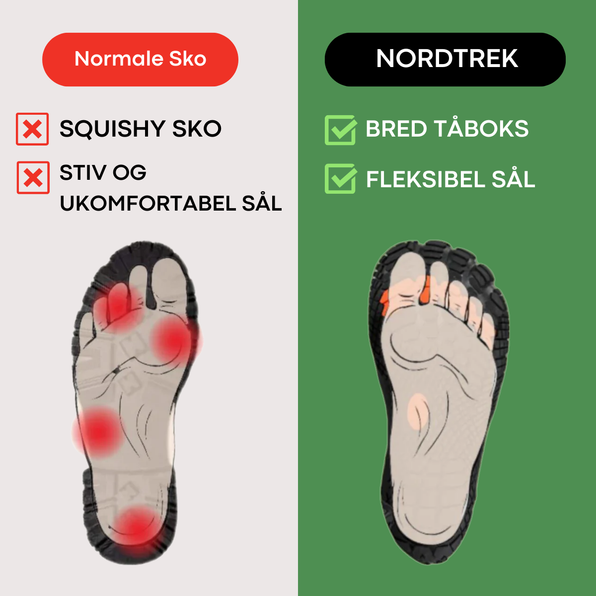 NordTrek - Halkfrie Høye Allterreng Vintervandrestøvler