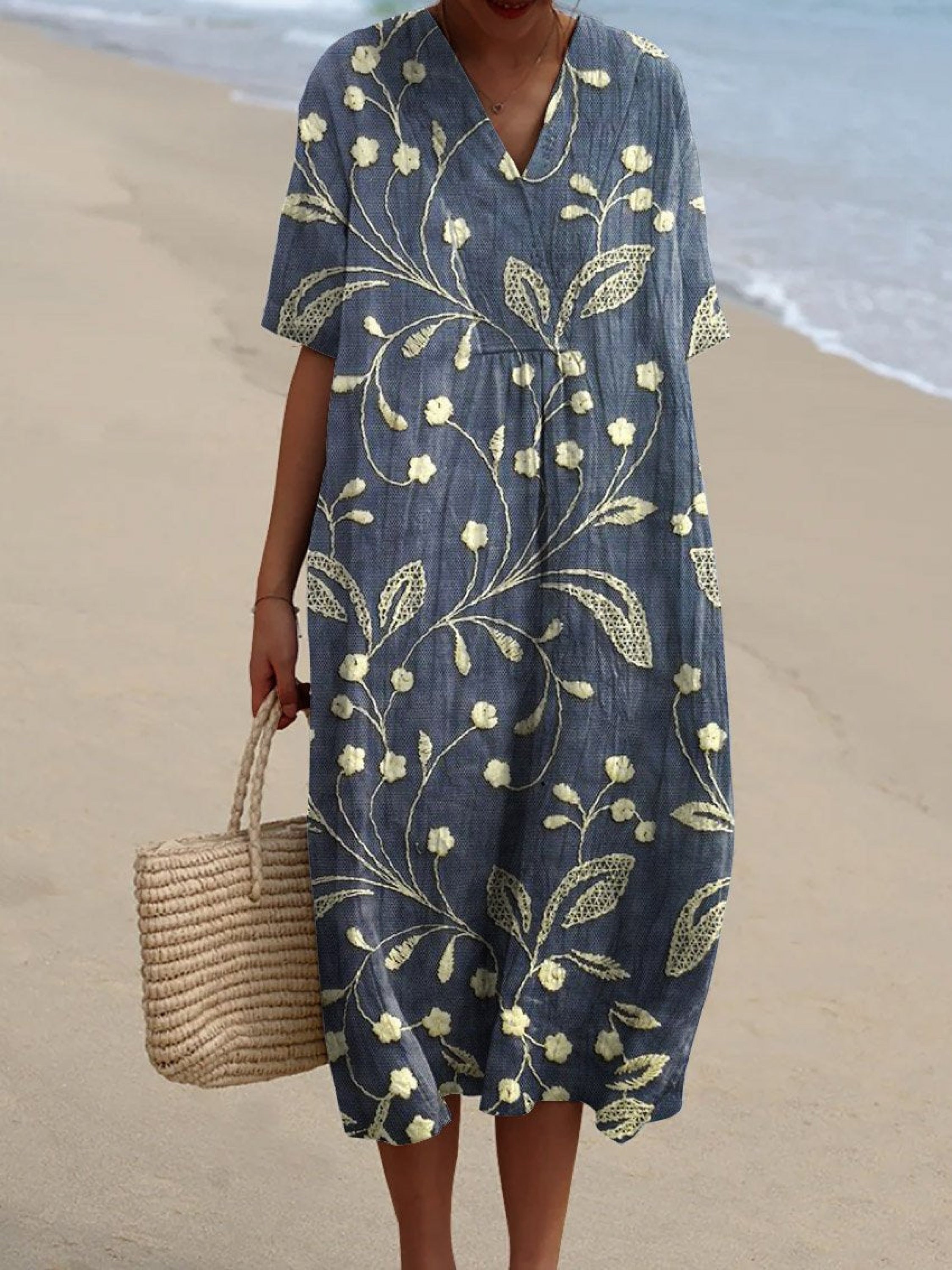 Itzel | Vestido Hoja de medianoche