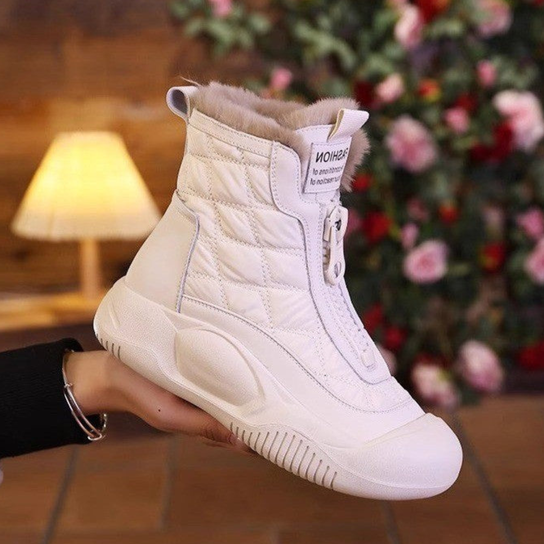 Snowlyn - Mocka Plattform Pelsforede Vinterstøvler