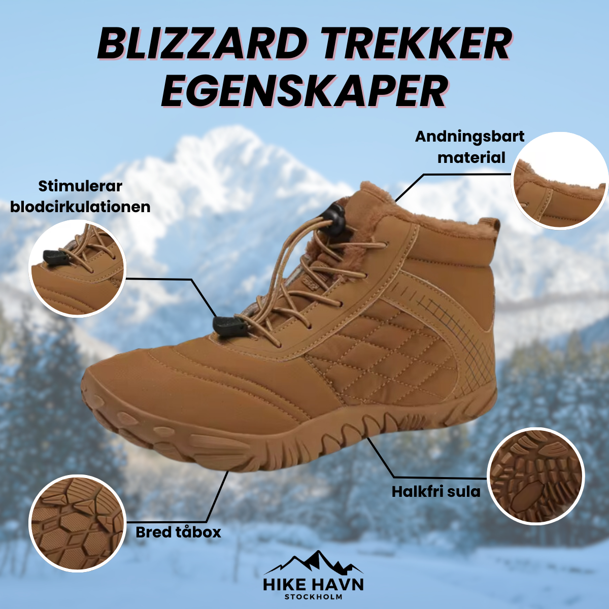 Blizzard Trekker - Vanntette Snøvandresko