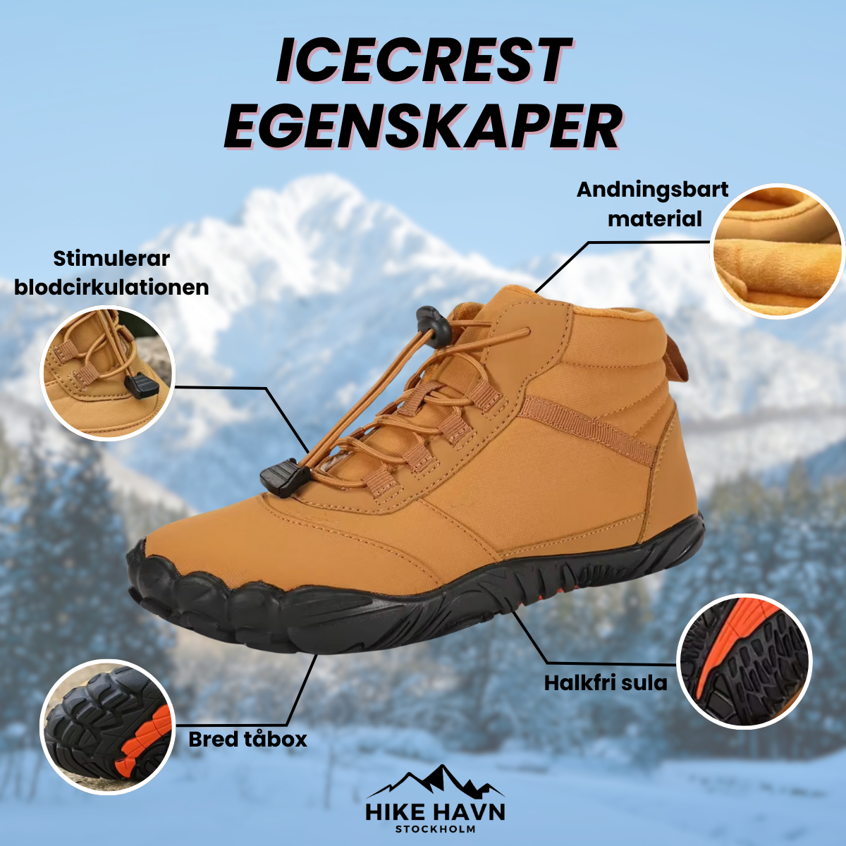 IceCrest - Vanntette Vandrestøvler