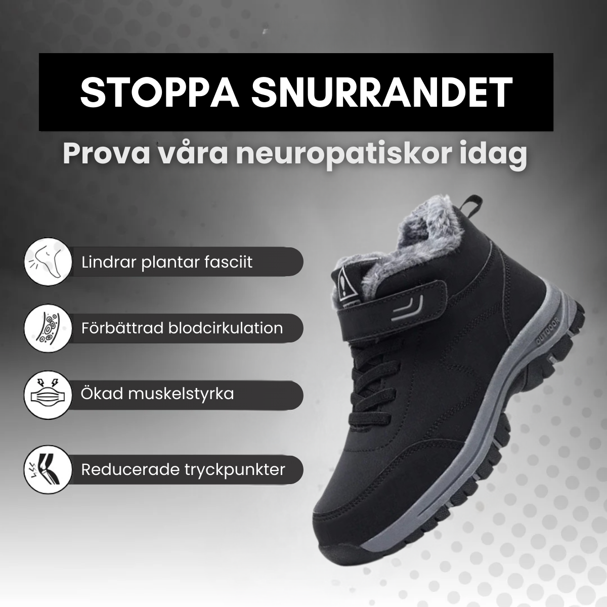 TESTArcticEase – Ortopediske Vintervandresko (Copy)