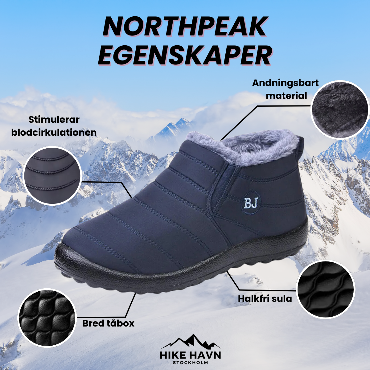 NorthPeak - Vanntette Vinterstøvler