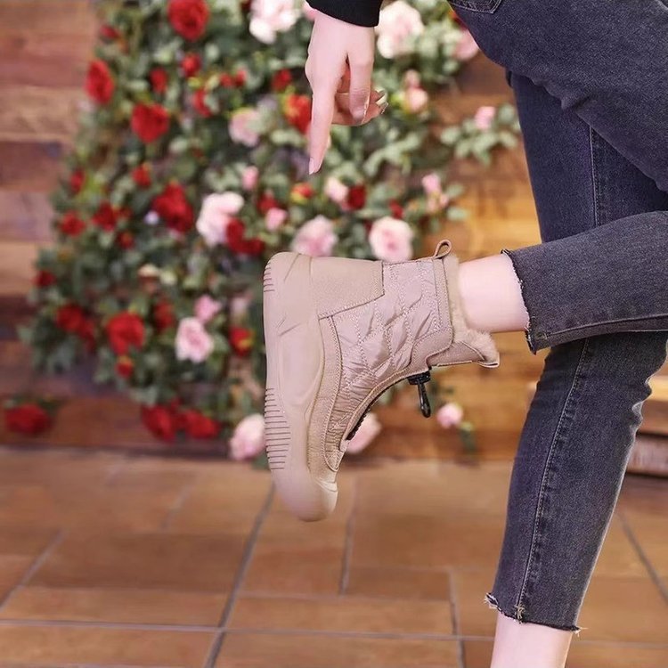 Snowlyn - Mocka Plattform Pelsforede Vinterstøvler