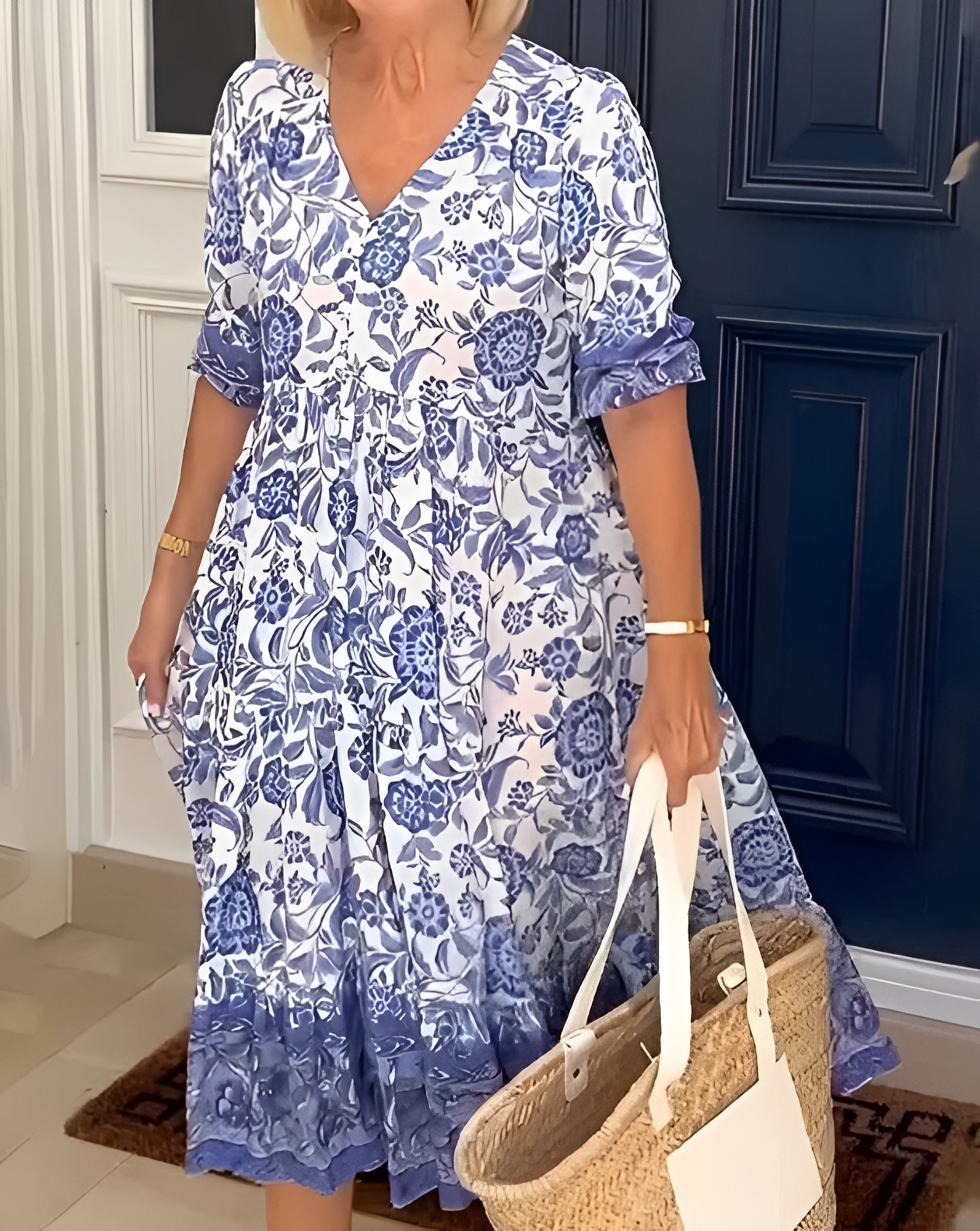 Zuri | Vestido Bohemio con Escote en Forma de V