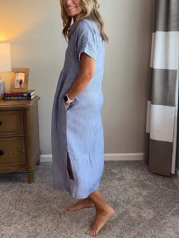 Belicia | Vestido relajado a rayas